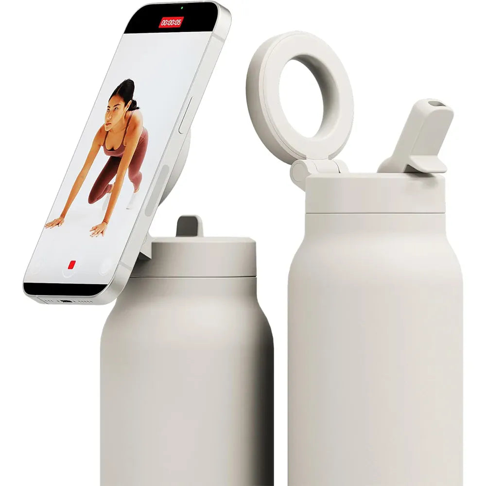 Flexi Maison Gourde Isotherme Avec Support Téléphone Magnétique