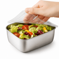 Flexi Maison Boîte Repas A Emporter Sans Couvercle Rectangulaire