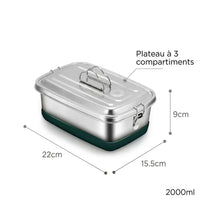 Flexi Maison Boîte Repas en Acier Inoxydable Hermétique