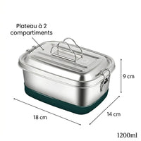 Flexi Maison Boîte Repas en Acier Inoxydable Hermétique