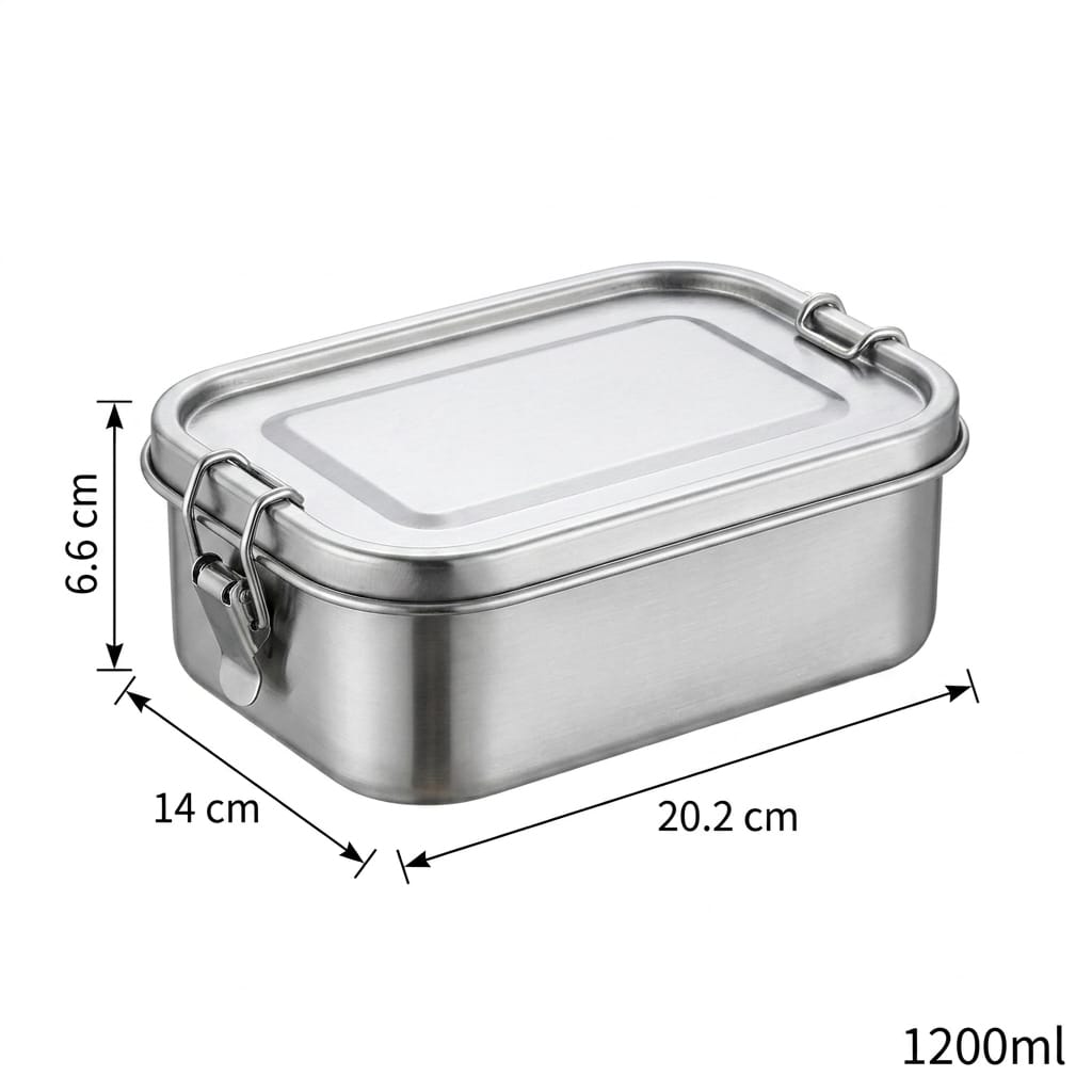 Flexi Maison Boîte Repas en Acier Inoxydable Hermétique
