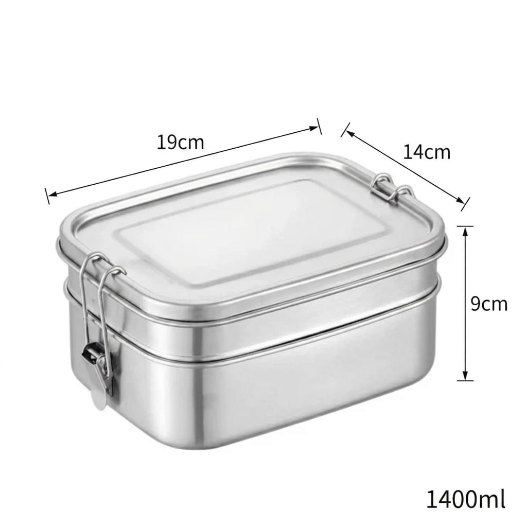 Flexi Maison Boîte Repas en Acier Inoxydable Hermétique
