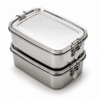 Flexi Maison Boîte Repas en Acier Inoxydable Hermétique
