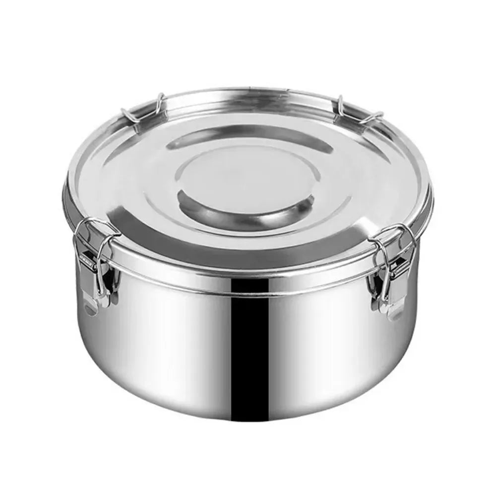 Flexi Maison Boîte Repas En Inox Ronde