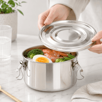 Flexi Maison Boîte Repas En Inox Ronde
