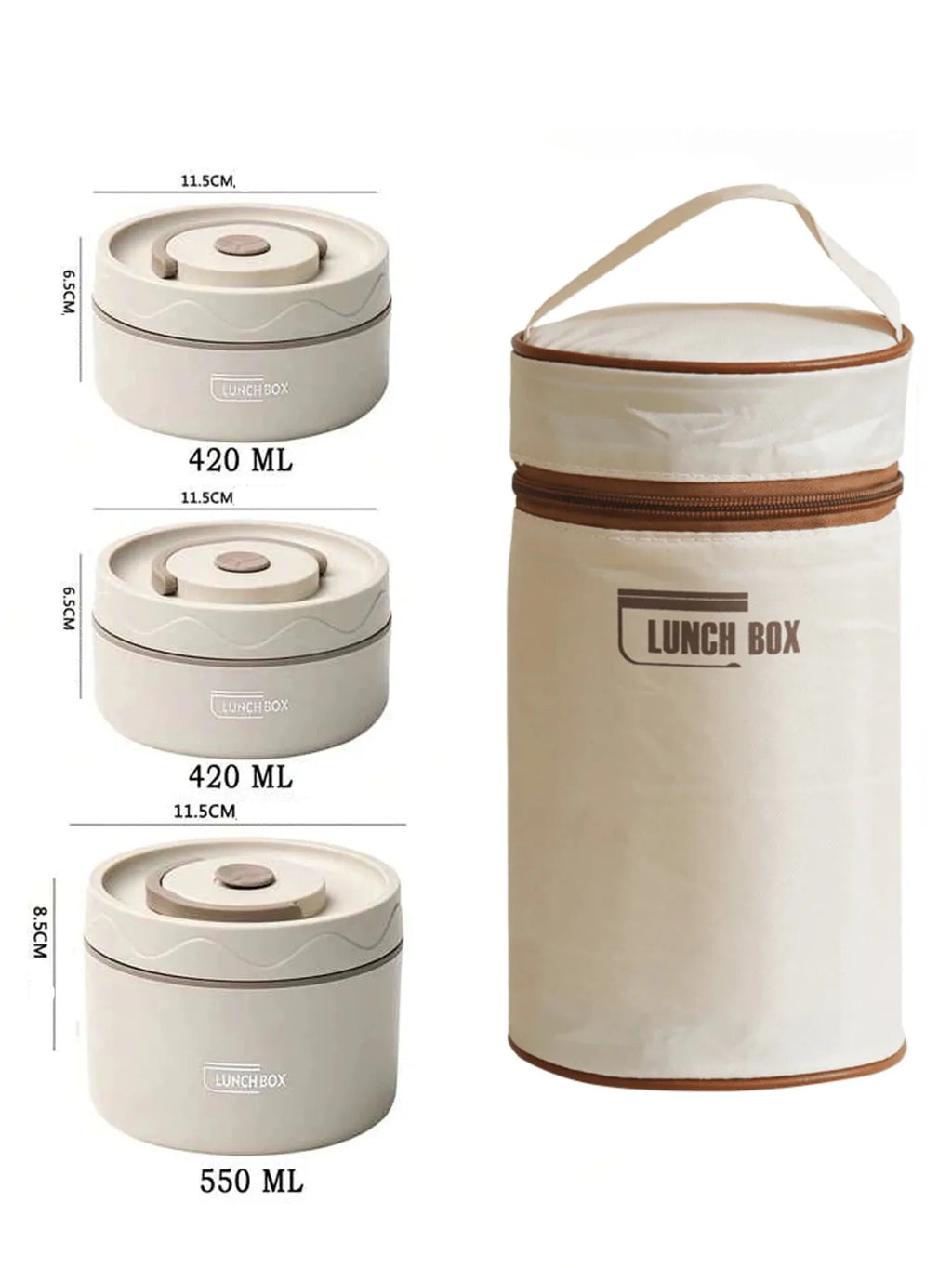 Flexi Maison Boîte Repas Isotherme En Acier Inoxydable