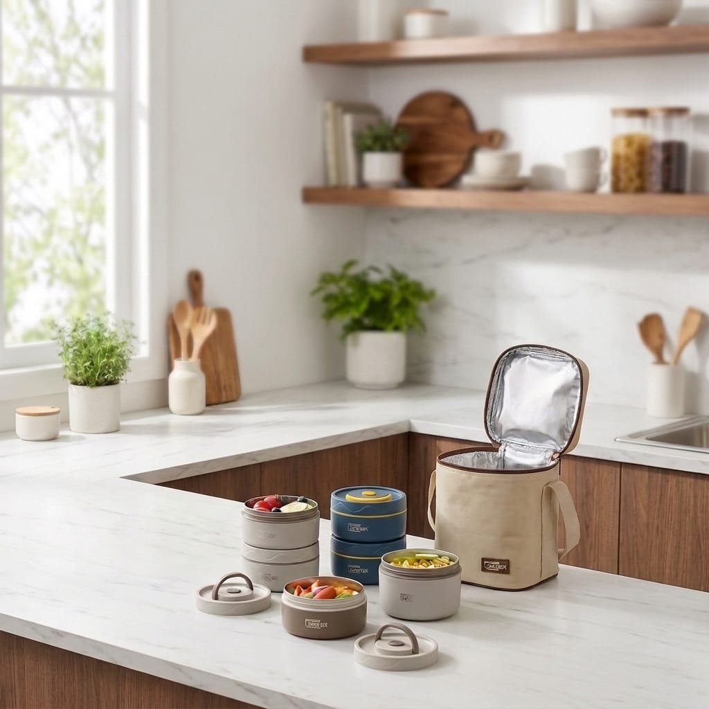 Flexi Maison Boîte Repas Isotherme En Acier Inoxydable