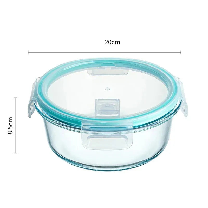 Flexi Maison Boîte Repas Ronde En Verre Borosilicaté