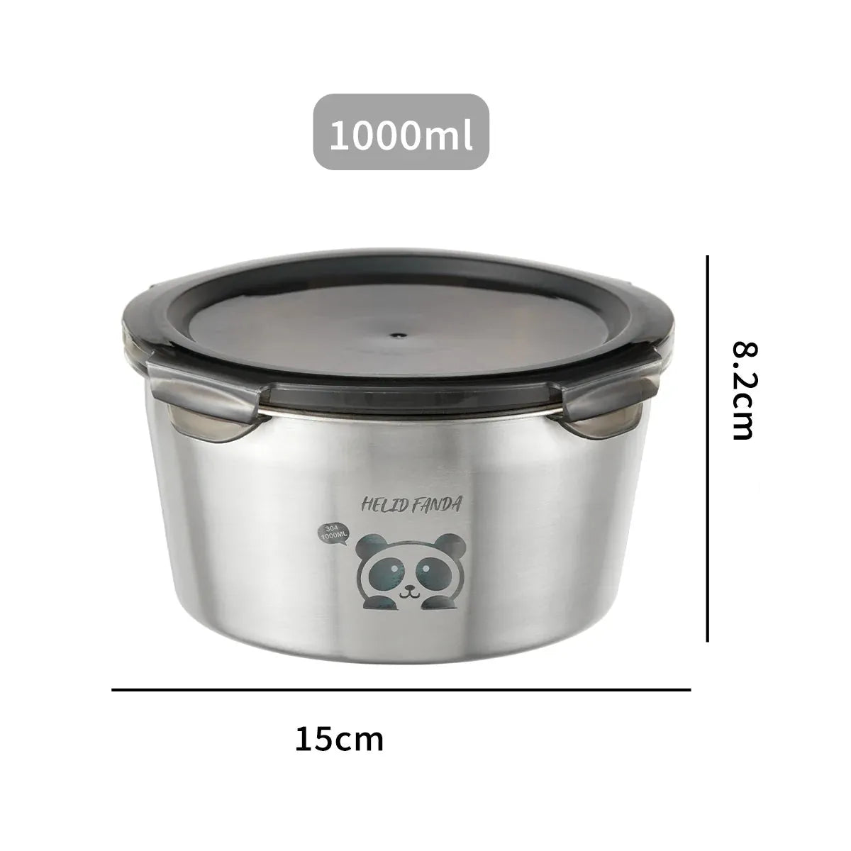Flexi Maison Boîte Repas Ronde Panda