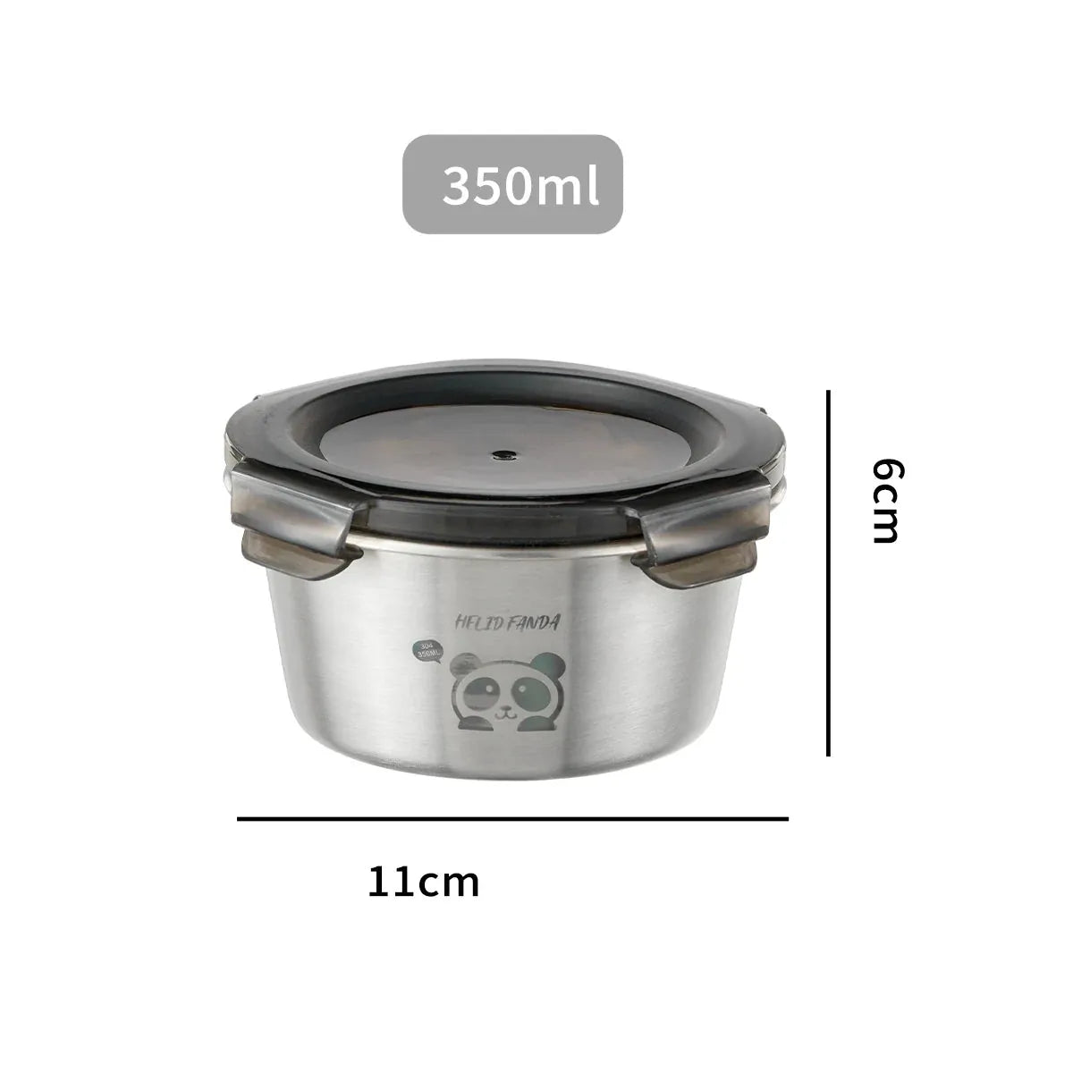 Flexi Maison Boîte Repas Ronde Panda