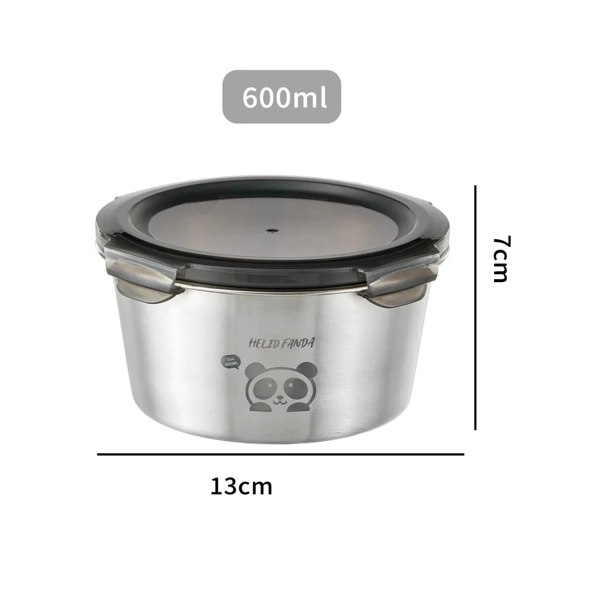 Flexi Maison Boîte Repas Ronde Panda