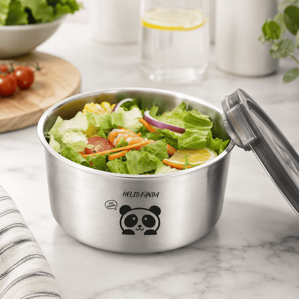 Flexi Maison Boîte Repas Ronde Panda