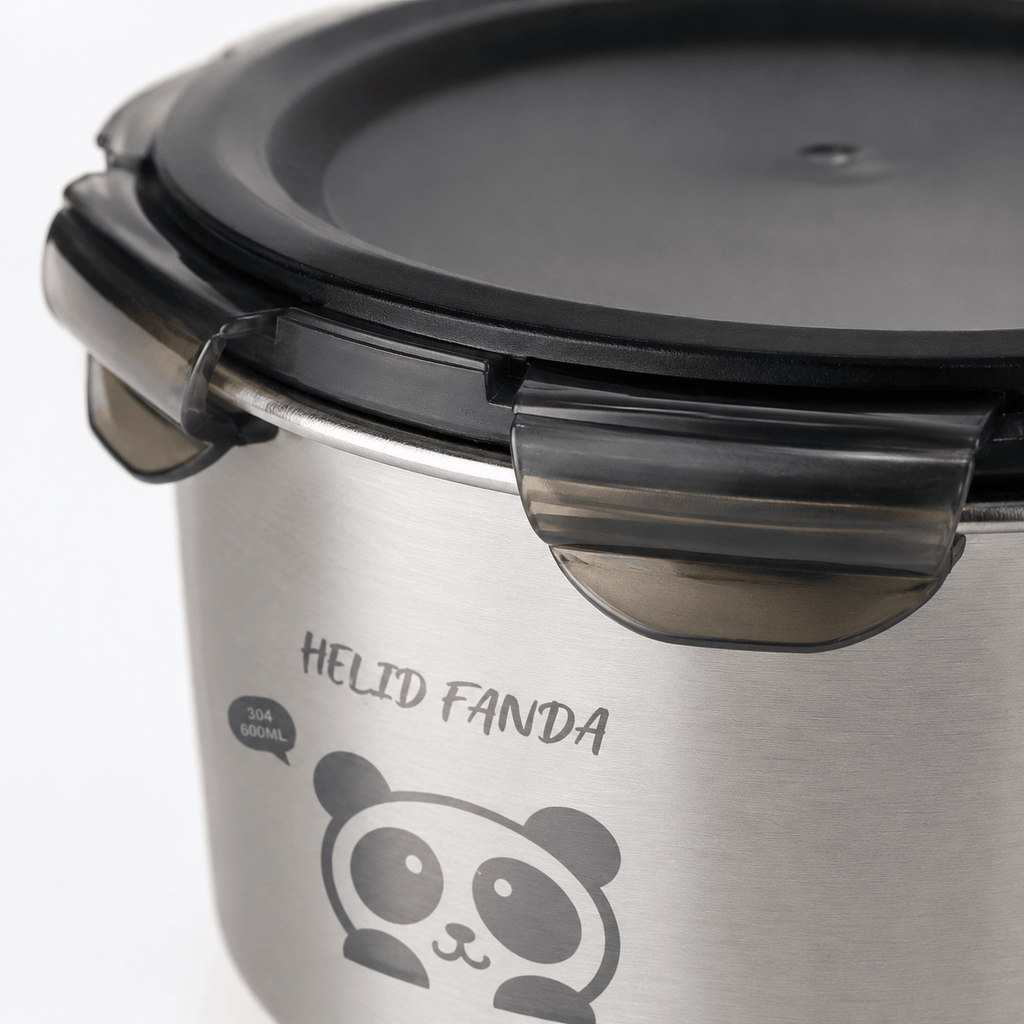 Flexi Maison Boîte Repas Ronde Panda