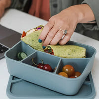 Flexi Maison Boîte Repas Toutes Saisons En Silicone Rectangulaire