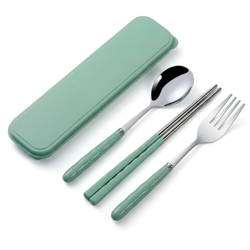 Flexi Maison Couverts De Voyage En Acier Inoxydable