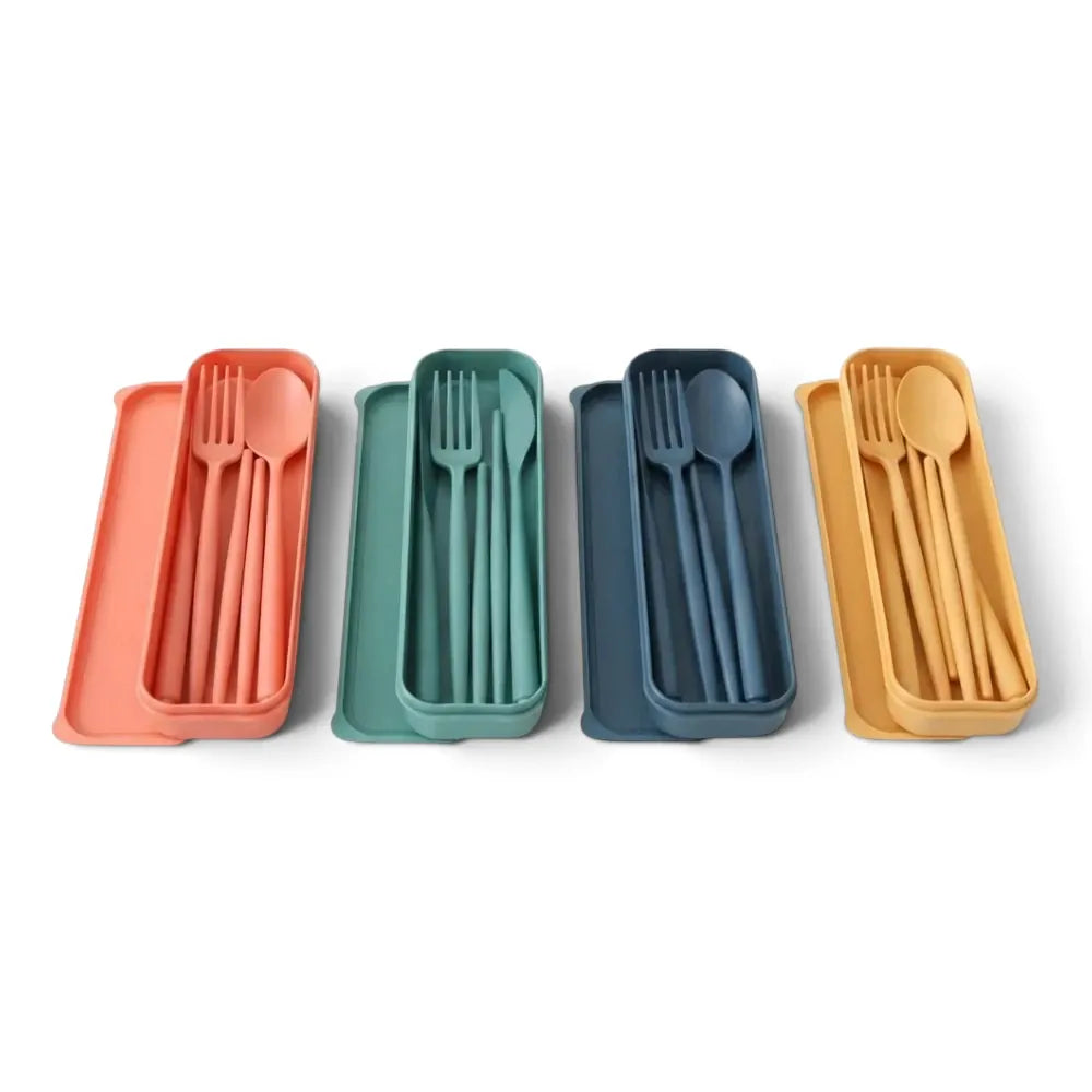 Flexi Maison Couverts En Paille De Blé De Voyage