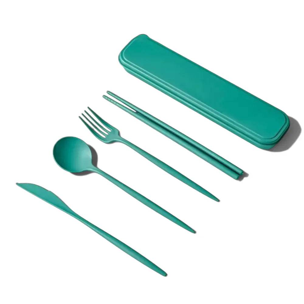Flexi Maison Couverts En Paille De Blé De Voyage