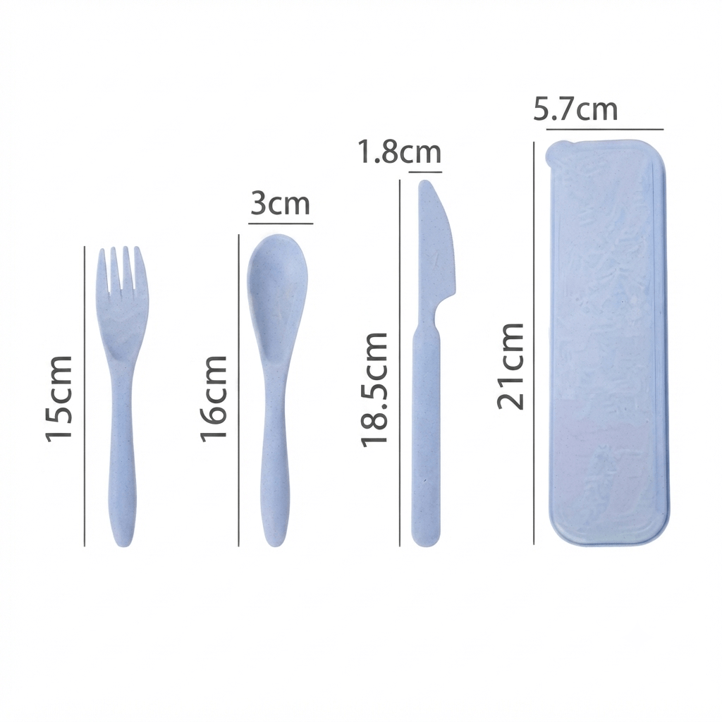 Flexi Maison Couverts Portables Avec Étui