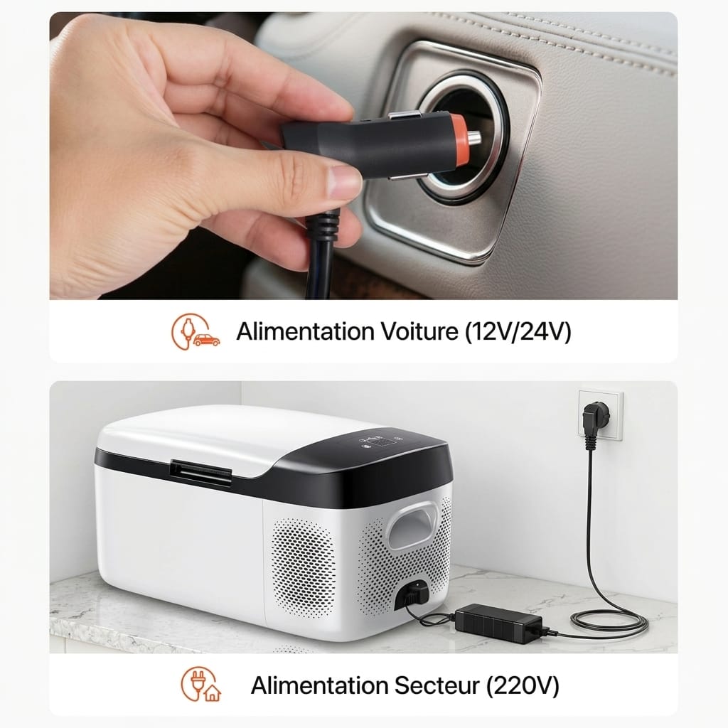 Flexi Maison Glacière Électrique À Compresseur Portable