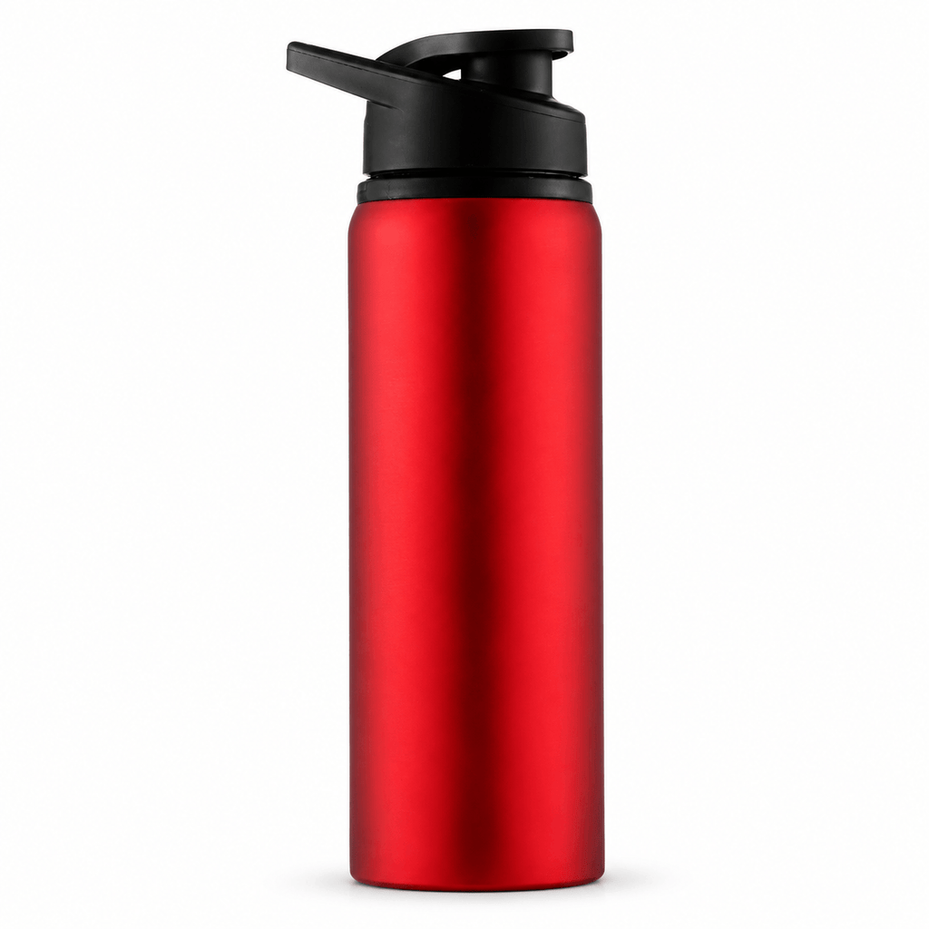 Flexi Maison Gourde De Sport En Aluminium Rouge Avec Bouchon À Vis