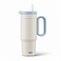 Flexi Maison Gourde Isotherme Acier Inoxydable Avec Paille Et Poignée