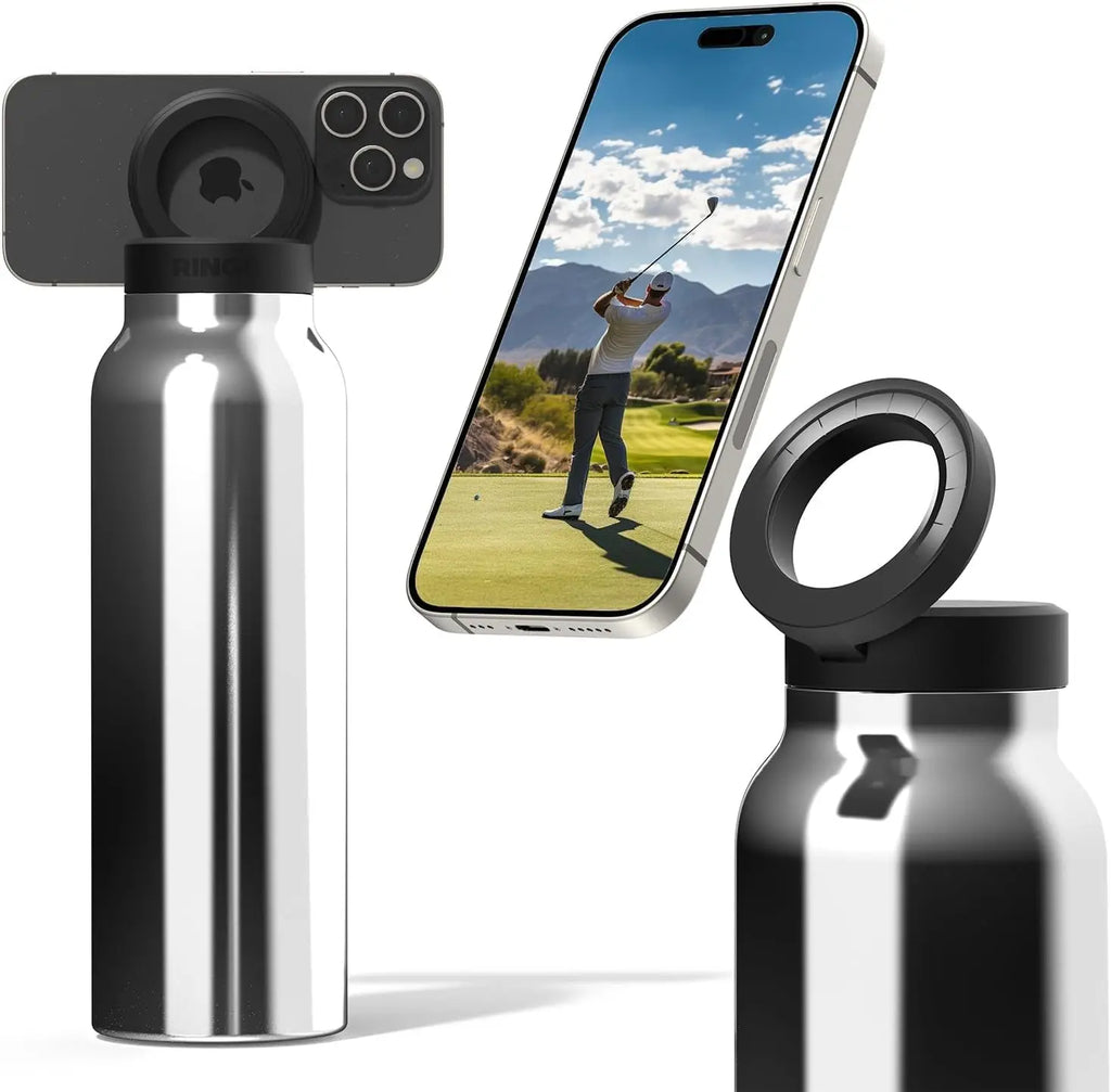 Flexi Maison Gourde Isotherme Avec Support Téléphone Magnétique