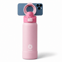 Flexi Maison Gourde isotherme en inox avec support téléphone magnétique
