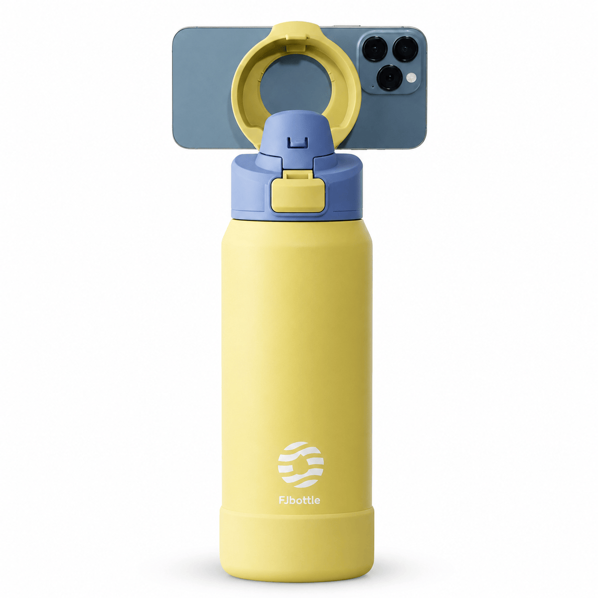 Flexi Maison Gourde isotherme en inox avec support téléphone magnétique