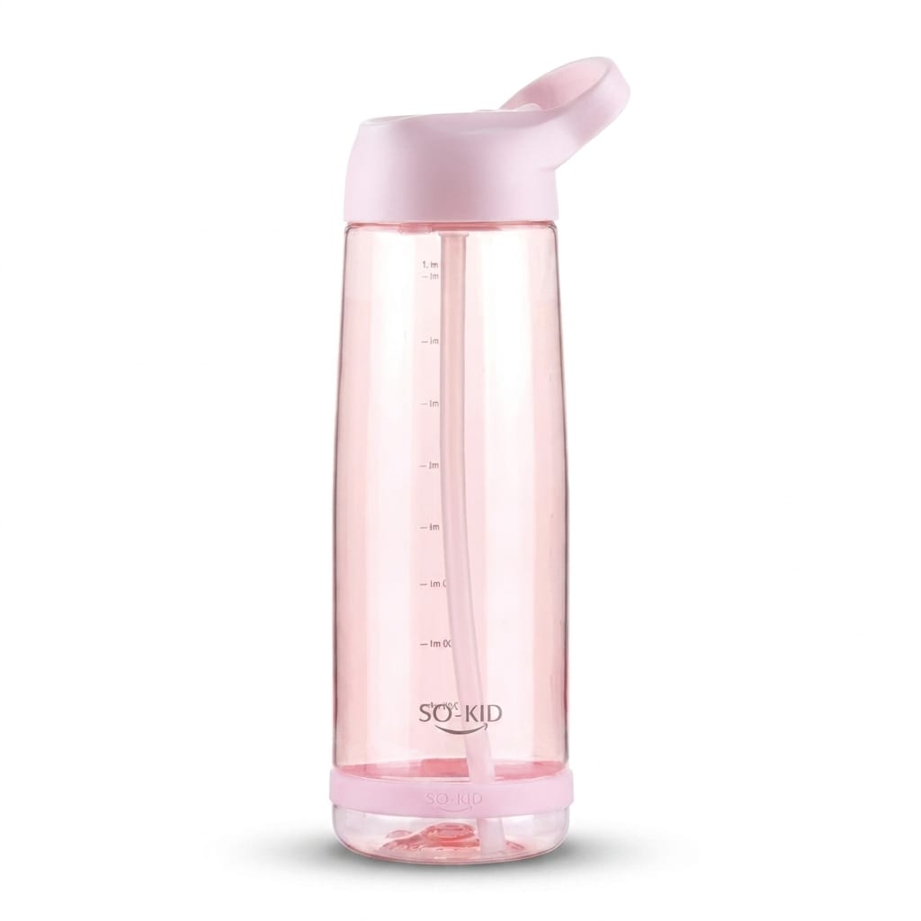 Flexi Maison Gourde Rose Avec Paille