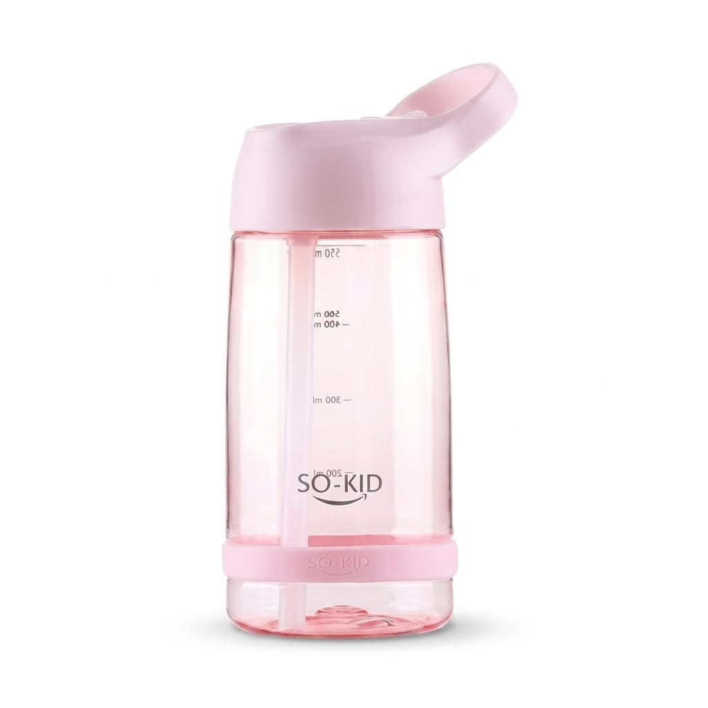 Flexi Maison Gourde Rose Avec Paille