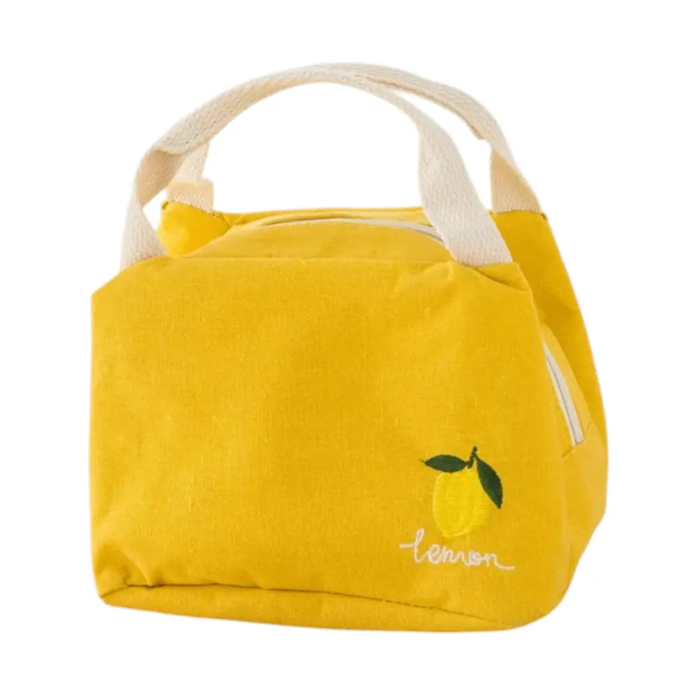Flexi Maison Lunch Bag Isotherme En Coton Et Lin