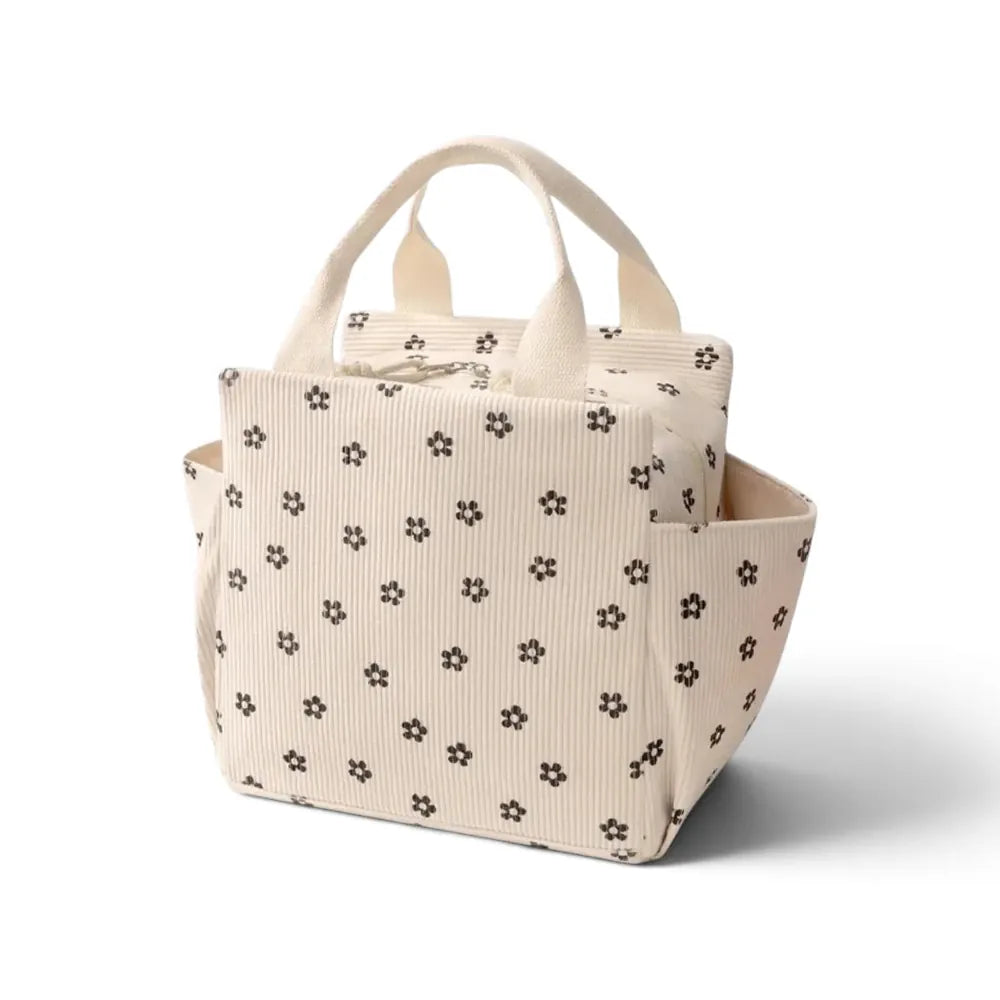Flexi Maison Lunch Bag Isotherme En Velours Côtelé