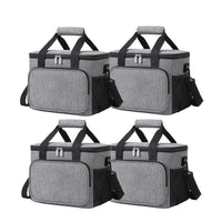 Flexi Maison Lunch Bag Isotherme Gris En Tissu Oxford