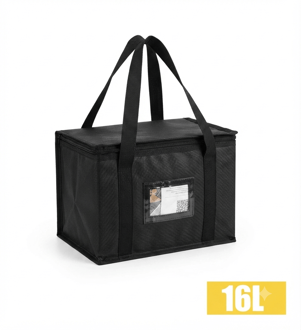 Flexi Maison Lunch Bag Isotherme Noir Double Compartiment