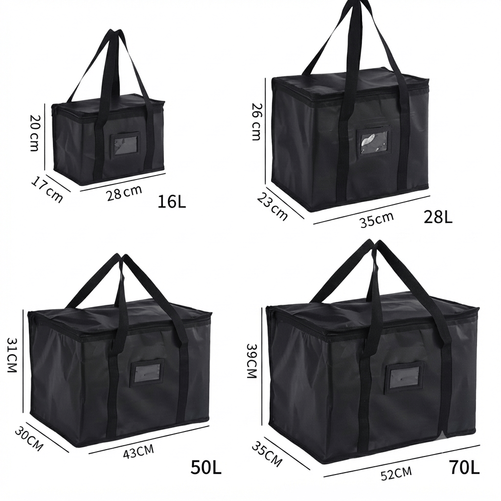 Flexi Maison Lunch Bag Isotherme Noir Double Compartiment