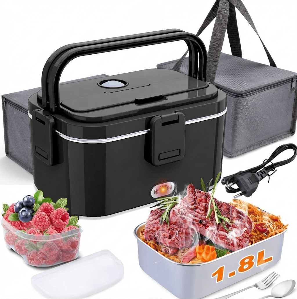 Flexi Maison Lunch Box Chauffante Électrique Noir