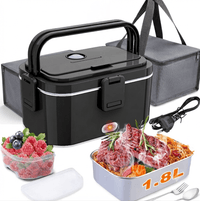 Flexi Maison Lunch Box Chauffante Électrique Noir