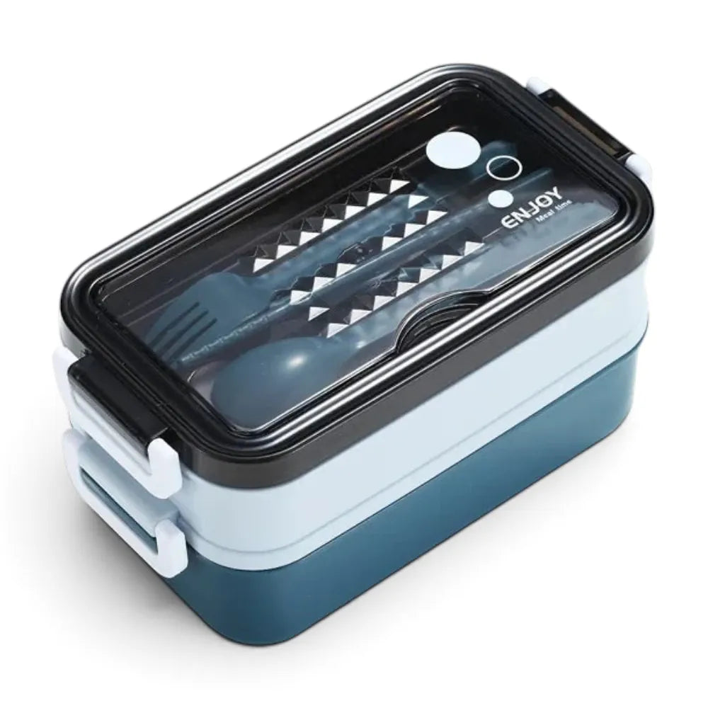 Flexi Maison Lunch Box Double Couche Acier Inoxydable