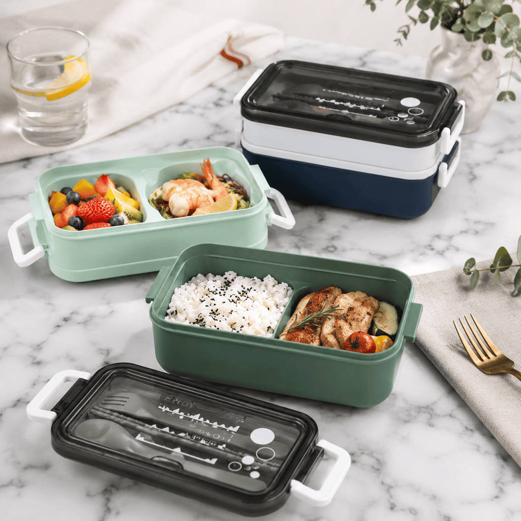 Flexi Maison Lunch Box Double Couche Acier Inoxydable