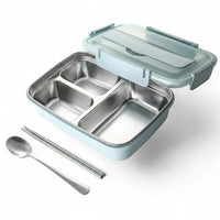 Flexi Maison Lunch Box en Acier Inoxydable avec Couverts