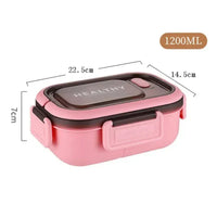 Flexi Maison Lunch Box En Plastique Compartimentée Avec Couverts