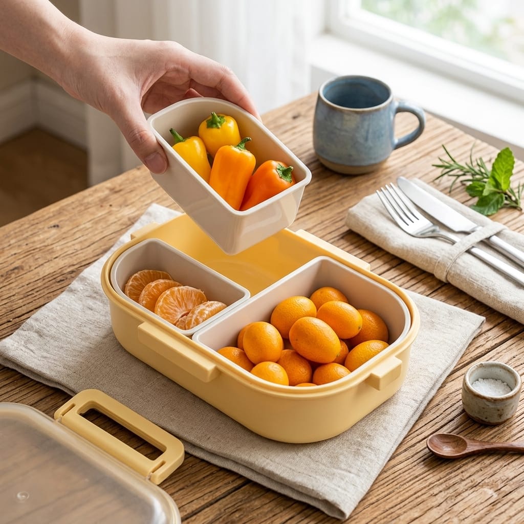 Flexi Maison Lunch Box En Plastique Compatible Micro-Ondes
