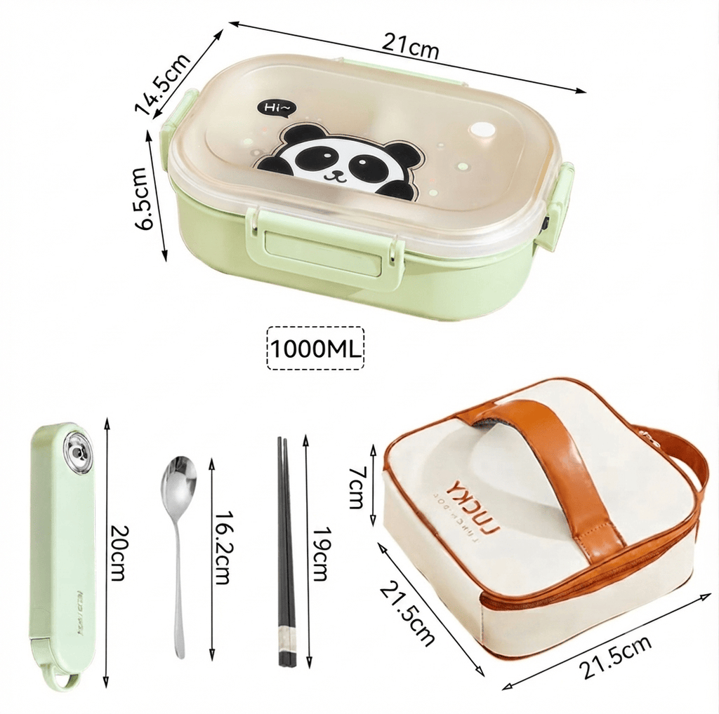 Flexi Maison Lunch Box En Plastique Compatible Micro-Ondes Avec Couverts
