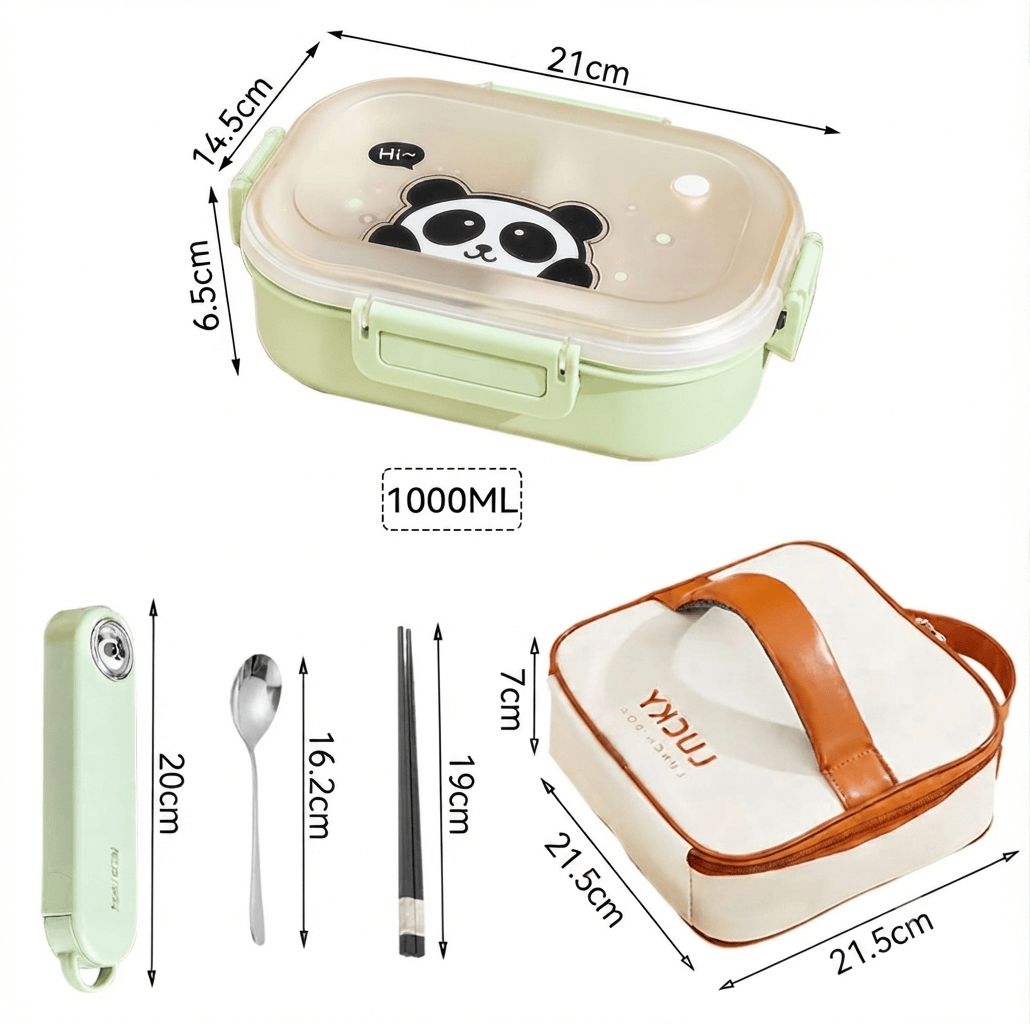 Flexi Maison Lunch Box En Plastique Compatible Micro-Ondes Avec Couverts