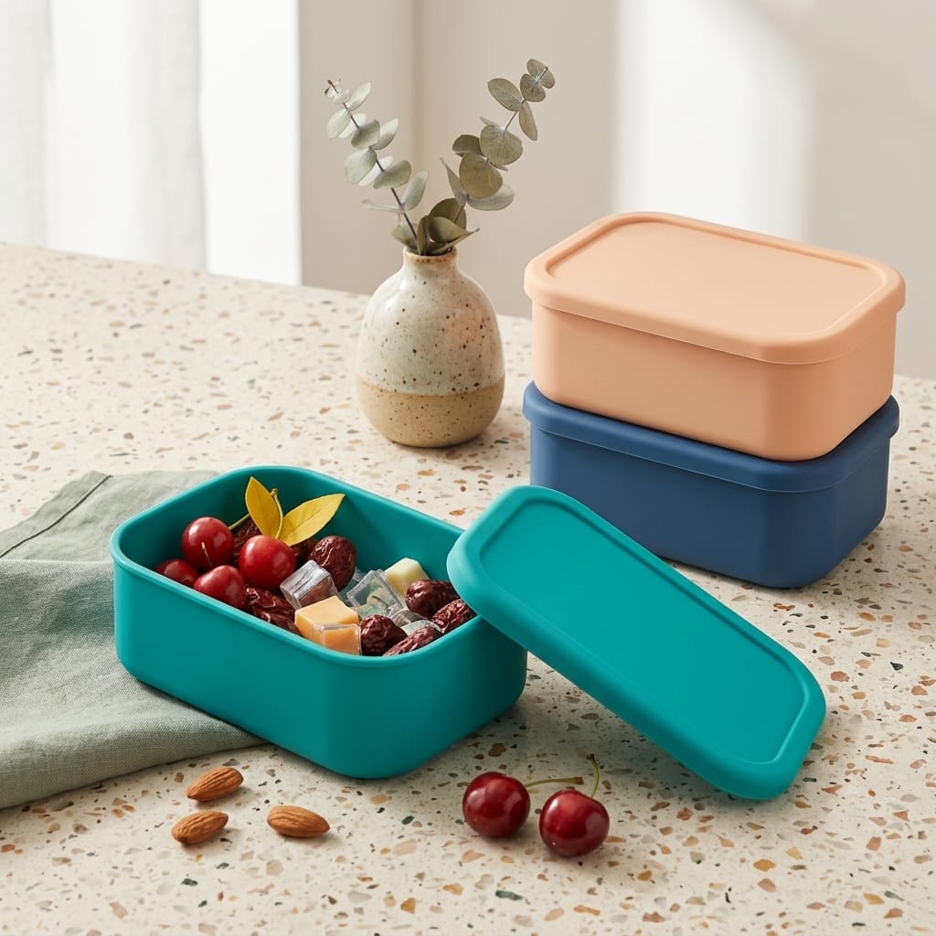 Flexi Maison Lunch Box En Silicone De Qualité Alimentaire