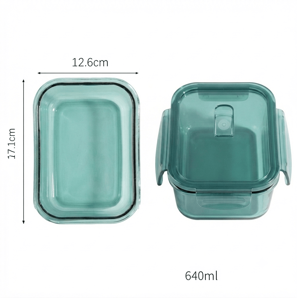 Flexi Maison Lunch Box En Verre Borosilicate Compatible