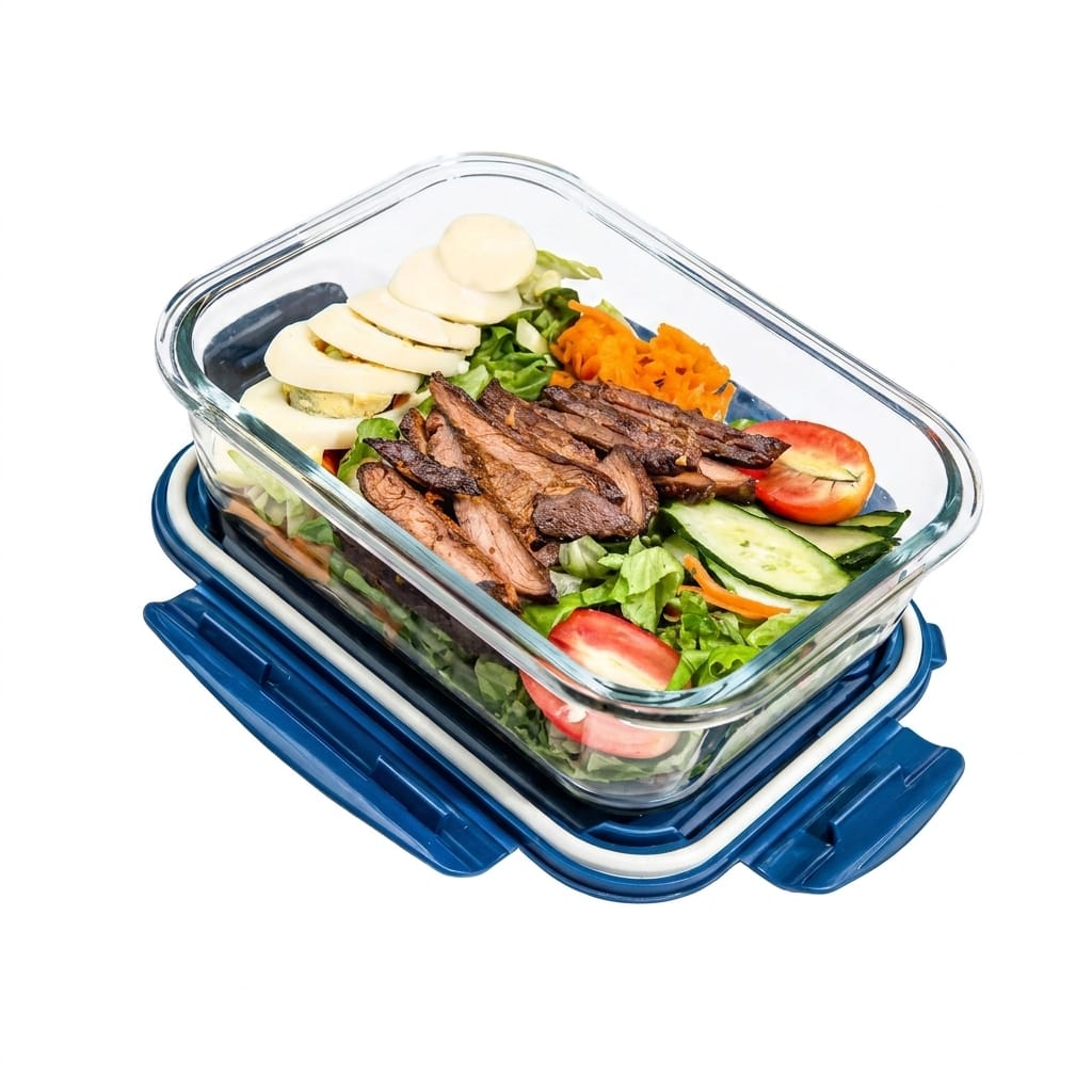 Flexi Maison Lunch Box En Verre Compartimentée