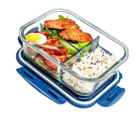 Flexi Maison Lunch Box En Verre Compartimentée