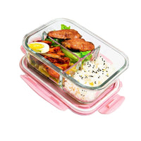 Flexi Maison Lunch Box En Verre Compartimentée