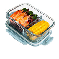 Flexi Maison Lunch Box En Verre Compartimentée